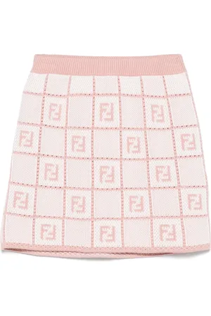 Fendi Minigonna logo FF jacquard