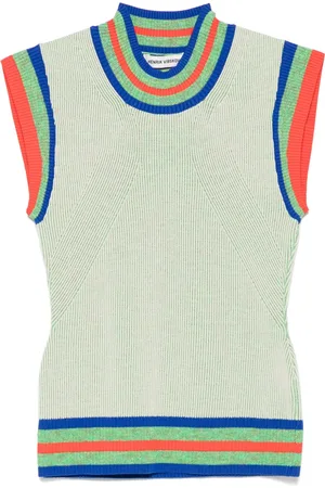 HENRIK VIBSKOV Gilet con orlo a righe