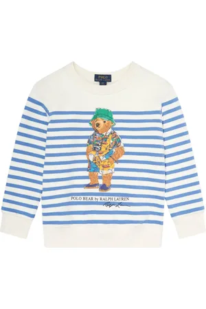 Ralph Lauren Felpa a righe con grafica bear