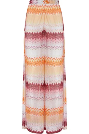 Missoni Pantaloni con motivo a zigzag