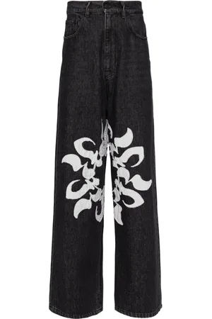 Kusikohc Jeans con design patchwork
