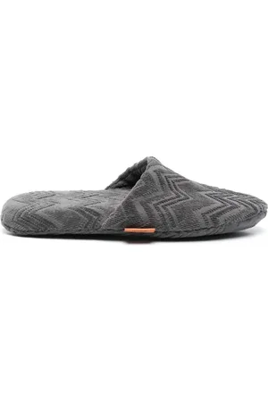 Missoni Slippers con motivo a zigzag