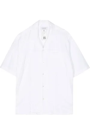 Marine Serre Camicia con dettaglio in pizzo