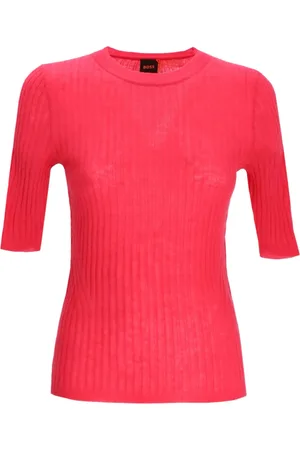 HUGO BOSS T-shirt in maglia a coste