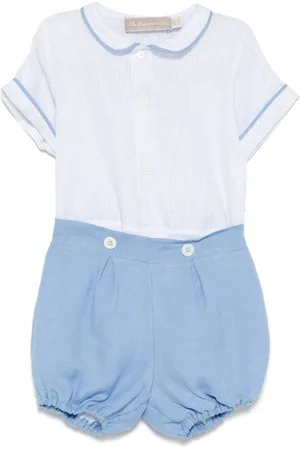 LA STUPENDERIA Set con shorts a righe