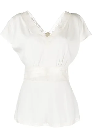 P.A.R.O.S.H. Blusa con dettagli in pizzo