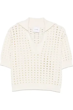 NUDE T-shirt in maglia traforata