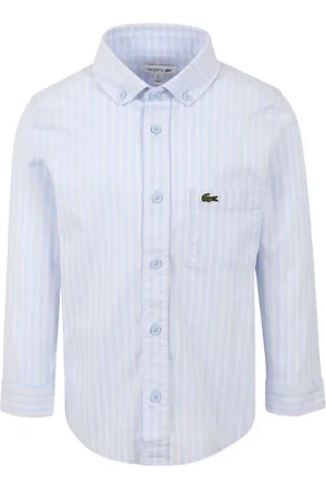 Lacoste Camicia a righe con ricamo