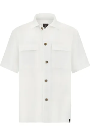 Boggi Milano Camicia in lino con taschino