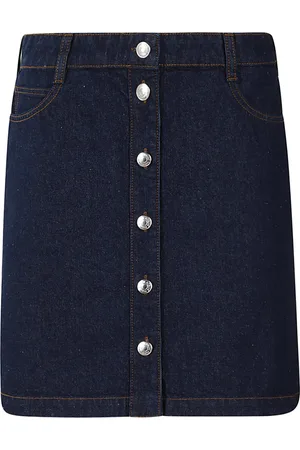 Maison Kitsuné Minigonna denim con bottoni