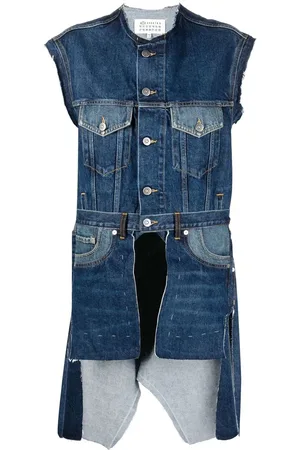 Maison Margiela Top denim asimmetrico