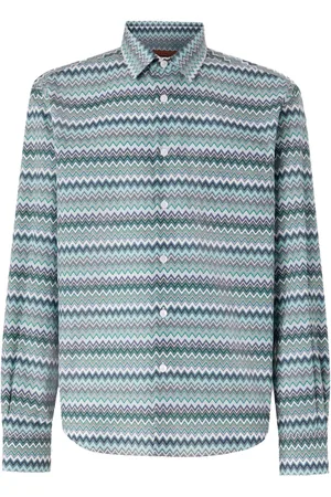 Missoni T-shirt in cotone con motivo a zigzag
