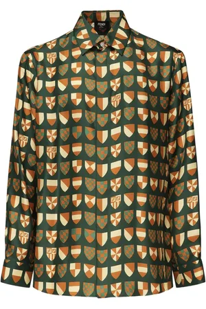 Fendi Camicia con stampa FF Araldic