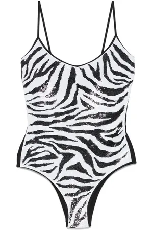 FISICO Costume da bagno zebrato
