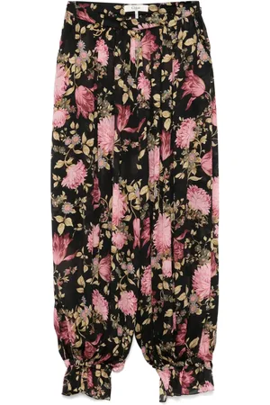 Chloé Pantaloni a fiori
