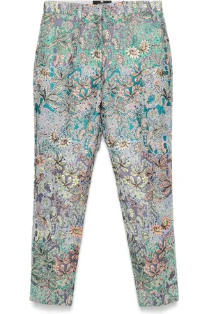 Etro Pantaloni a fiori jacquard
