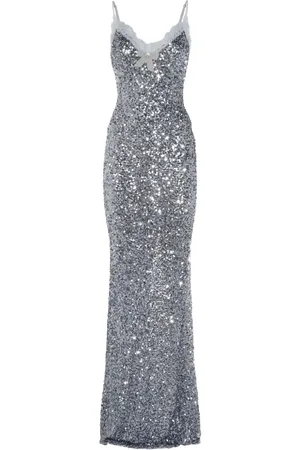 Elisabetta Franchi Abito lungo con paillettes