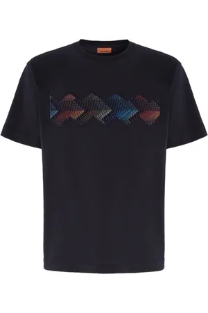 Missoni T-shirt con stampa a zigzag