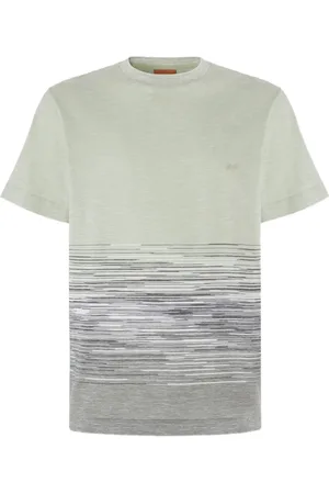 Missoni T-shirt in maglia con intarsi
