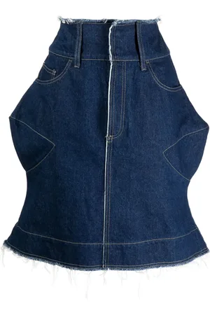 Paula Canovas Del Vas Gonna denim con applicazione