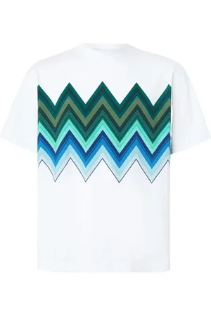 Missoni T-shirt con stampa a zigzag