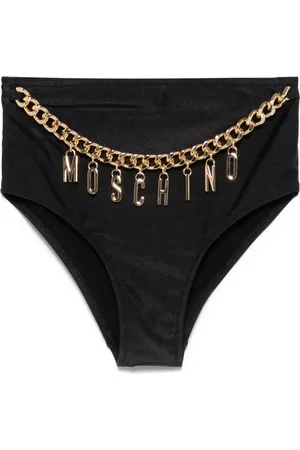 Moschino Slip bikini con applicazione