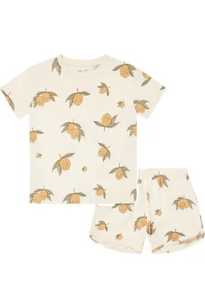 Konges Sløjd Set con shorts e motivo limoni