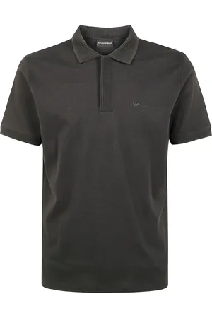 Emporio Armani Polo in cotone con ricamo logo