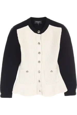 CHANEL Cardigan bicolore 1986-1988