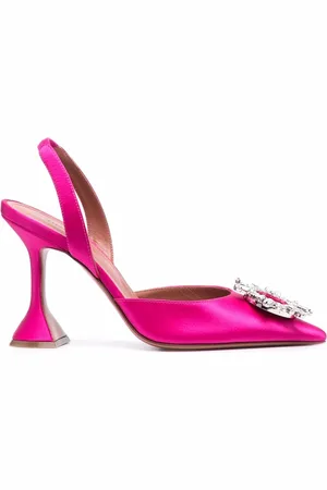 Amina Muaddi Pumps Begum con cinturino posteriore 70mm