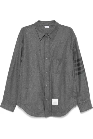 Thom Browne Giacca-camicia con applicazione