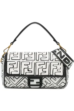 Fendi Borsa a tracolla baguette Joshua Vides California Sky media goffrata 2010-2023