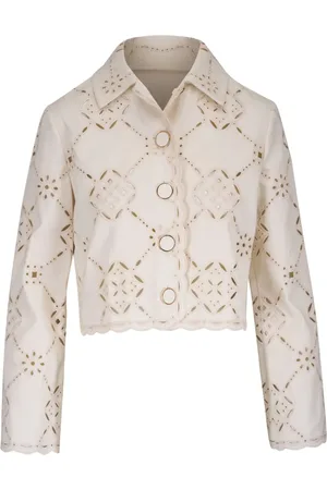 VERONICA BEARD Giacca crop Adelaide con dettagli cut-out