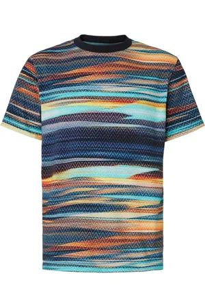 Missoni T-shirt con stampa a zigzag
