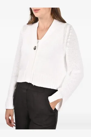 Gran Sasso Cardigan crop con bottoni