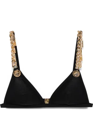 Moschino Top bikini con applicazione