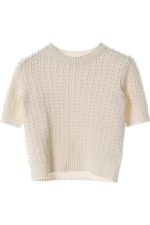 Chloé T-shirt con perle sintetiche anni 2010