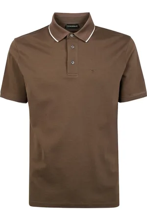 Emporio Armani Polo in cotone con ricamo logo