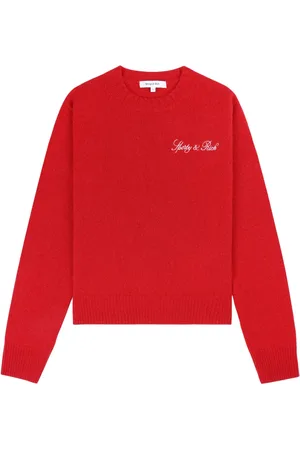 Sporty & Rich Maglione con ricamo Vendome Script