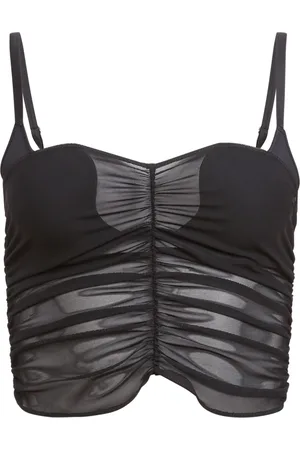 FLEUR DU MAL Top crop con ruches