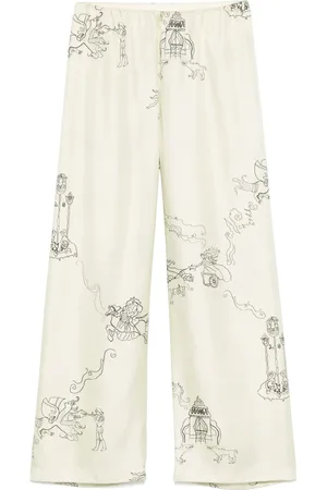 Nanushka Pantaloni dritti in raso