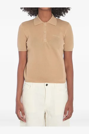 Moncler Polo in misto cotone con logo