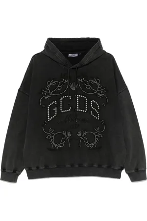 GCDS Felpa con logo e cappuccio