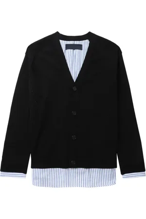 JUUN.J Cardigan con design a strati