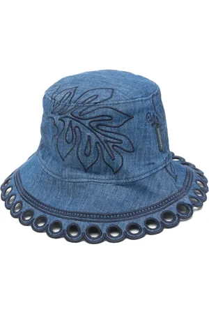 ZIMMERMANN Cappello bucket denim con ricamo