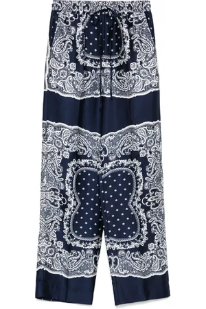 Sandro Pantaloni con stampa paisley