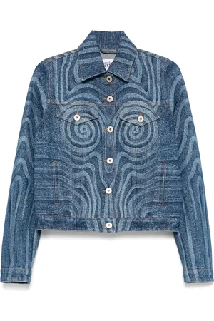 Jean Paul Gaultier Giacca denim con stampa