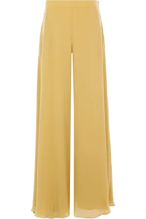 Elie saab Pantaloni a gamba ampia in seta