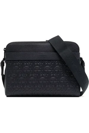 Salvatore Ferragamo Borsa messenger goffrata Gancini