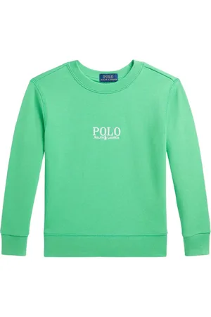 Ralph Lauren Felpa crop con logo